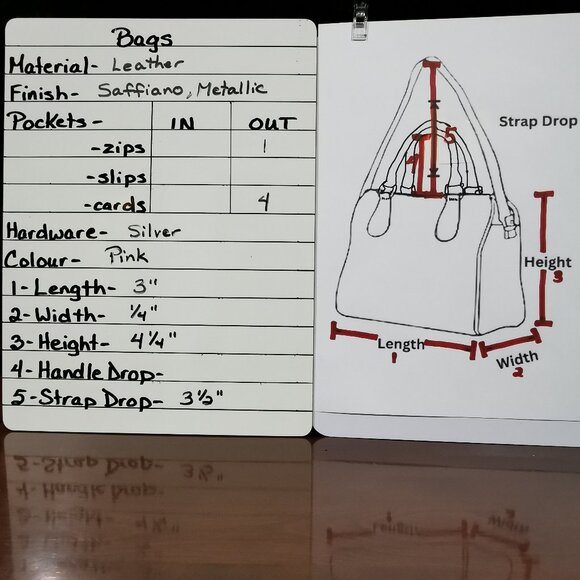 4 1/4" x 3" Metallic Laser Cut Rose Gold Card Holder / Coin Purse EUC #219 - Picture 8 of 8